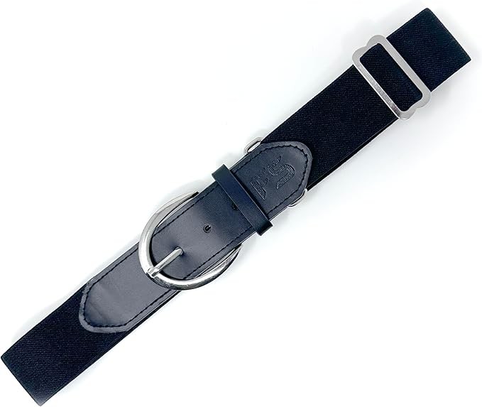 FieldSage Youth Baseball Softball Belt Black Adjustable Uniform Belt