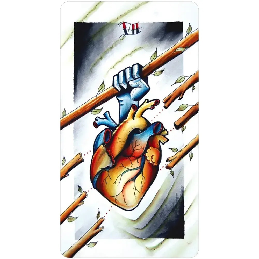 Eight Coins Tattoo Tarot Borderless MINIATURE Edition – AUTHENTIC DECK