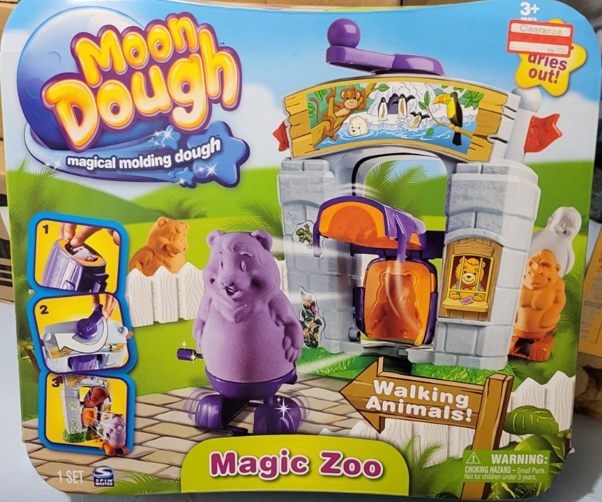 NEW Moon Dough Magic Zoo Walking Animals