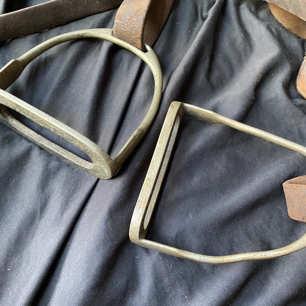 Original WW1 McClellan Cavalry Saddle w/ Tack & Stirrups