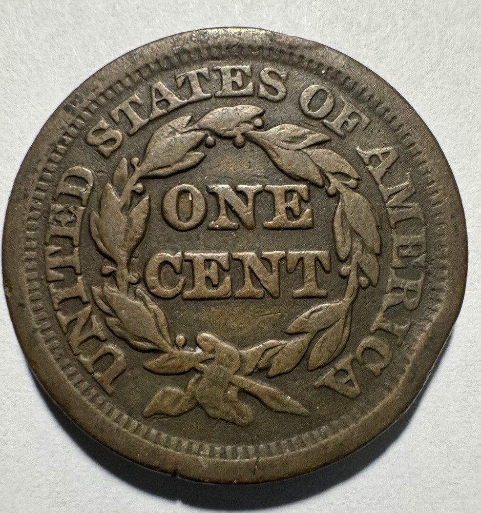 1852 Braided Hair Large Cent