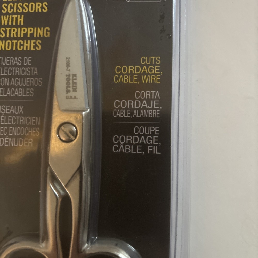 Klein Tool Electricians Scissors w/Stripping Notches