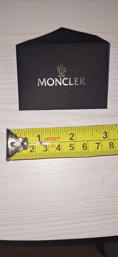 Moncler black small ENVELOPE with authenticity sign