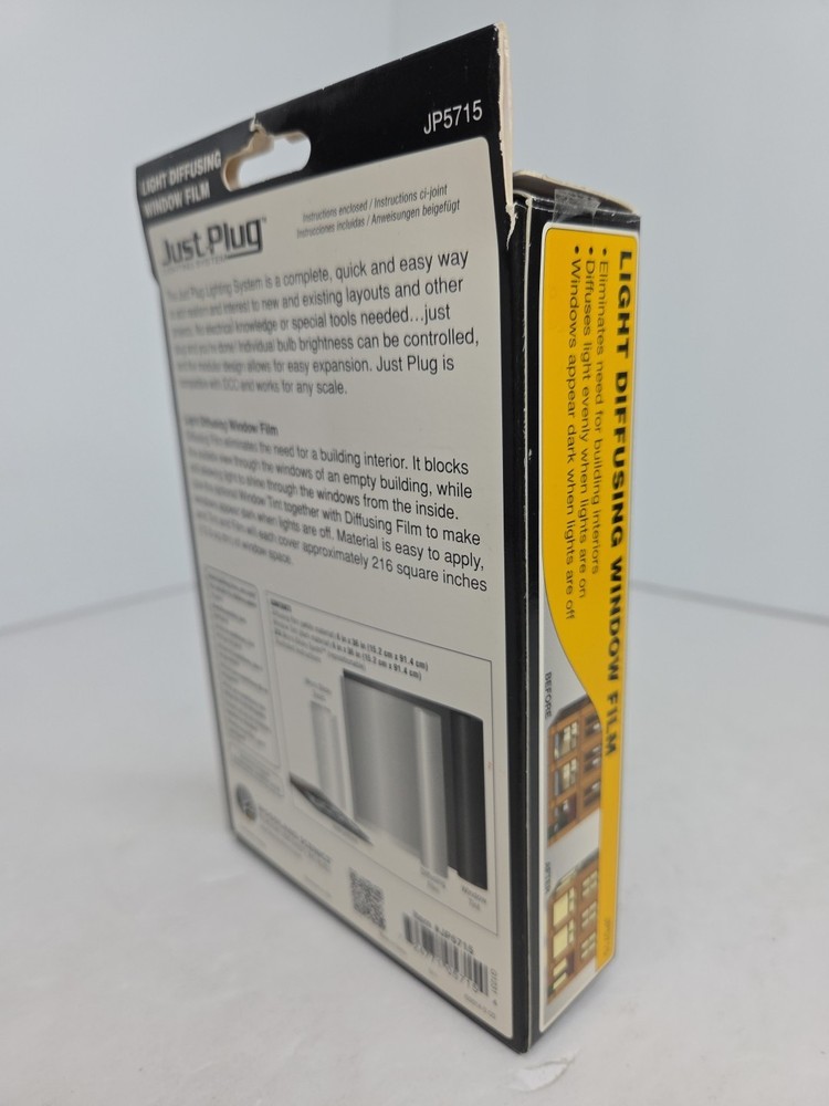 Woodland Scenics Just Plug Light Diffusing Window Film Open Box