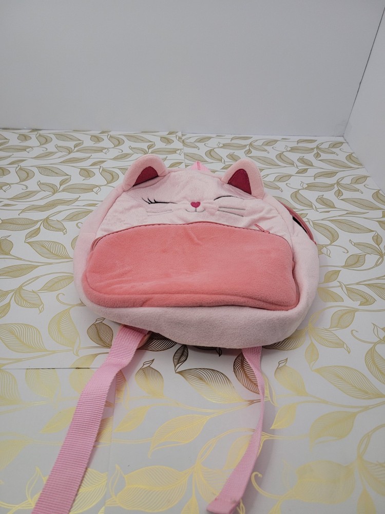 Girls Small Cloth Kittycat Backpack
