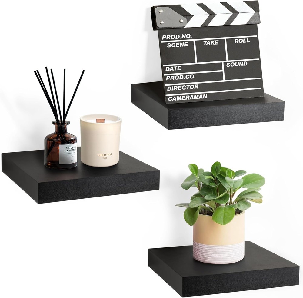 Floating Shees for Wall – Square Floating Shelf with Invisible