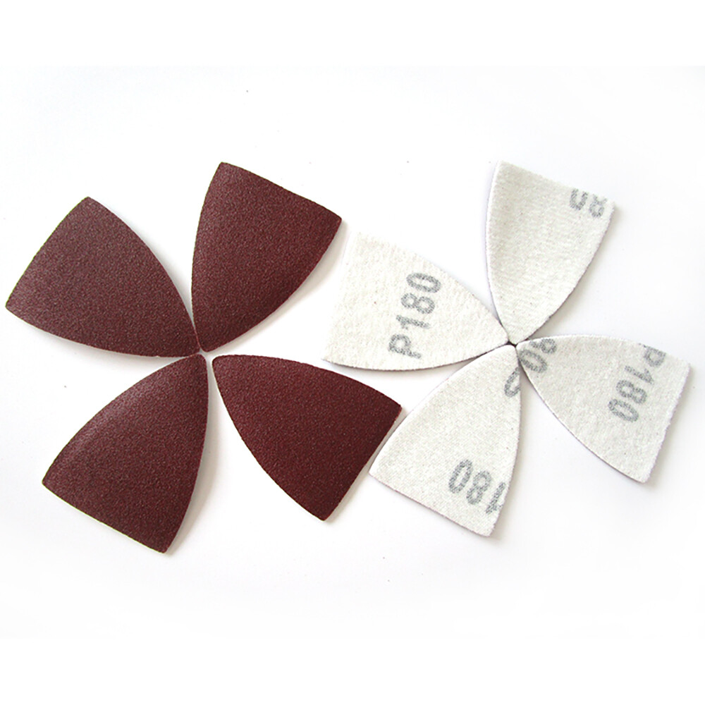 60-240Grit 38mmx52mm Mouse Sanding Sheets Triangular Sander Pads Red Dry Sand