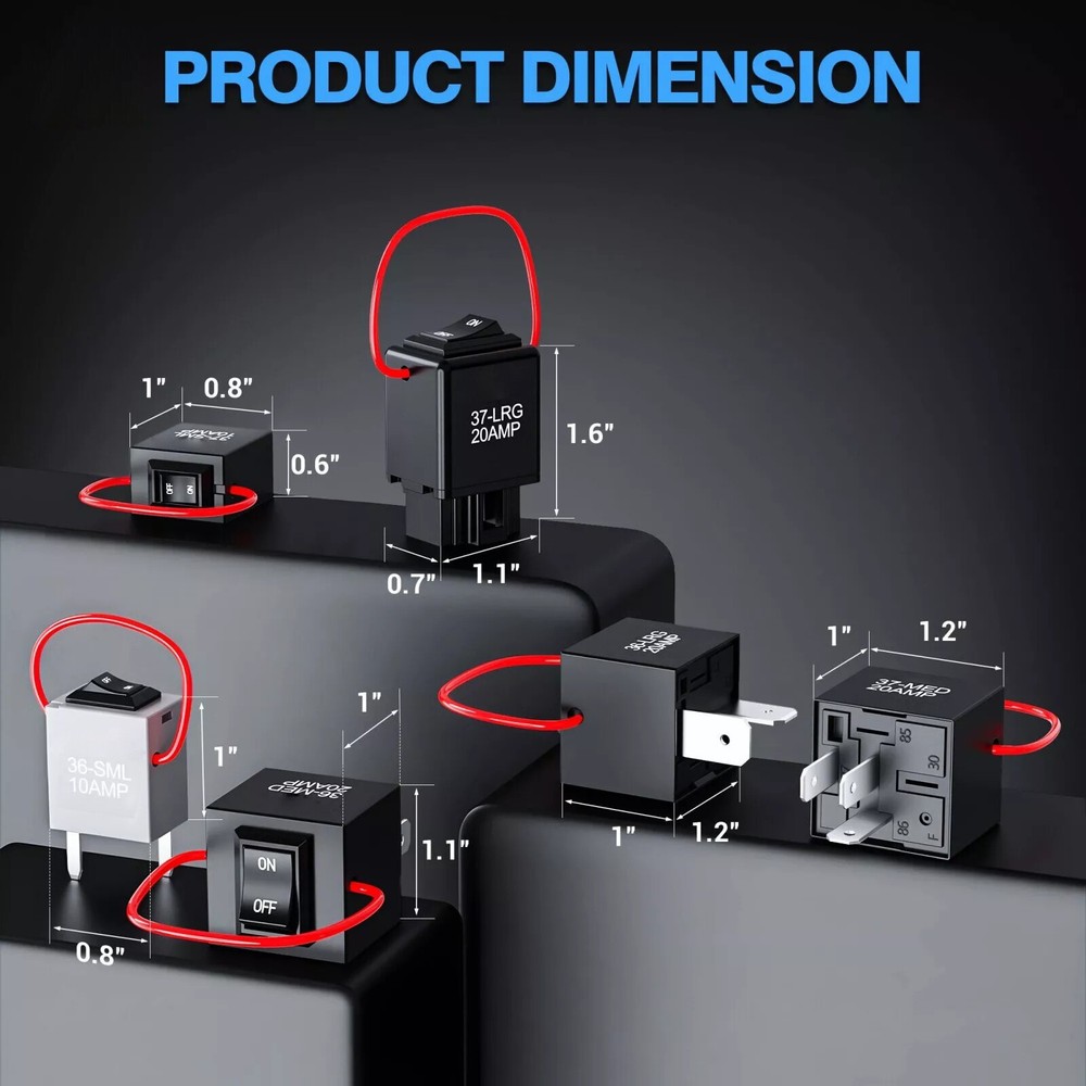 Relay Bypass Switch & Diagnostic Tester 9038A Tester Kit with Amp Loop 6-Pack