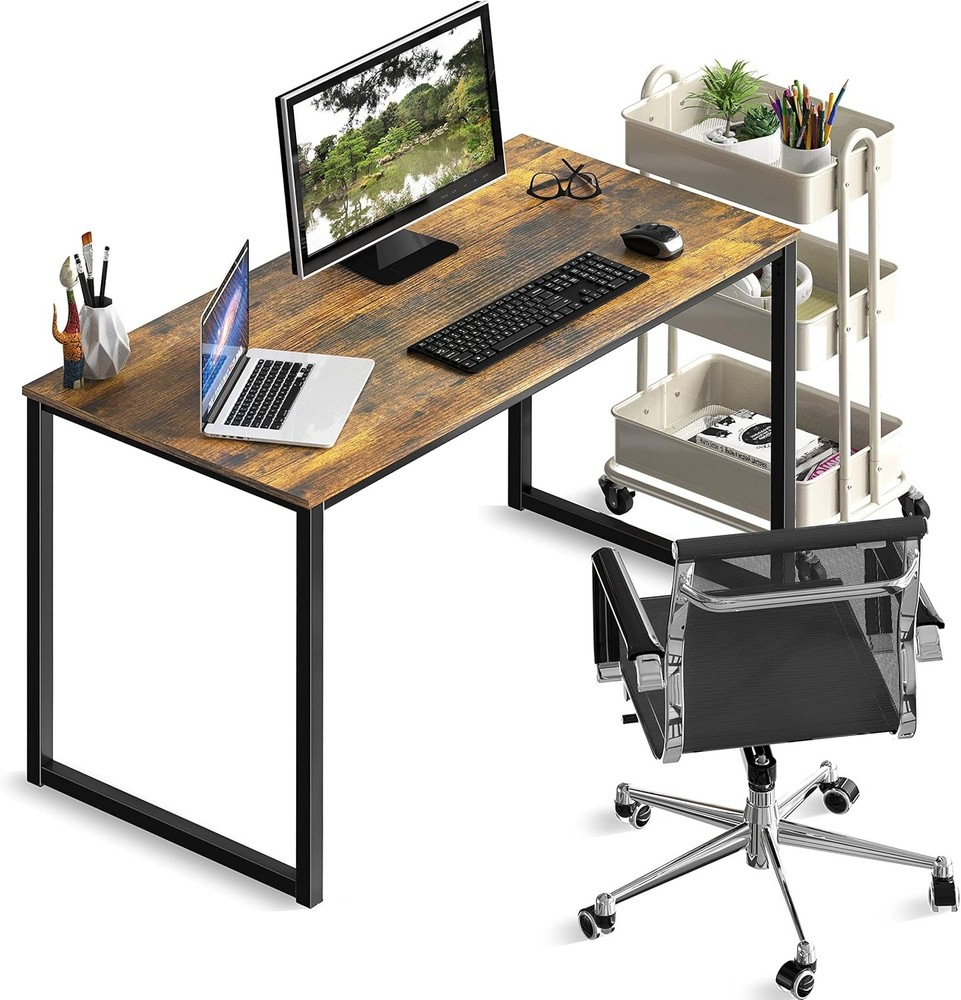 Mission 40-Inch Home Office Computer Desk Rustic Brown