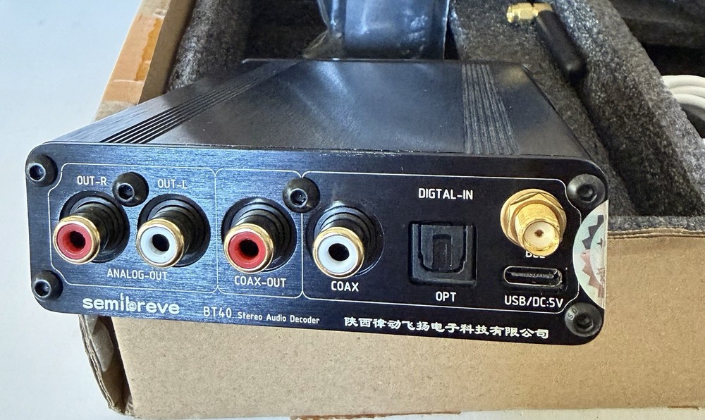 Semibreve BT40 HD LDAC Bluetooth5.1 DAC Receiver ES9038 Decoder Fit 3SRC Frequ..