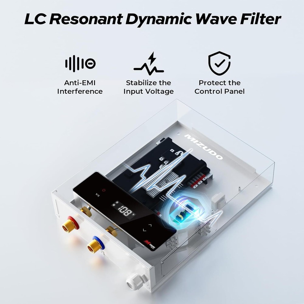 14kW Tankless Water Heater Electric 240V 2-3 Point of Use On Demand Hot Water