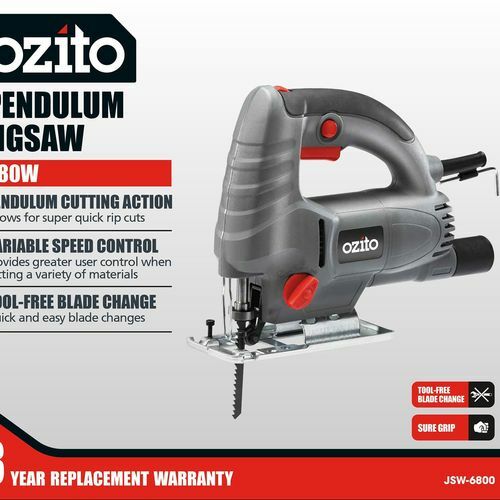 Ozito 680W Pendulum Jigsaw With 3 Blades
