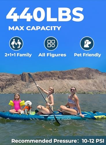 11'6"/11'/10' Inflatable Paddle Board with Complete Accessories, Versatile