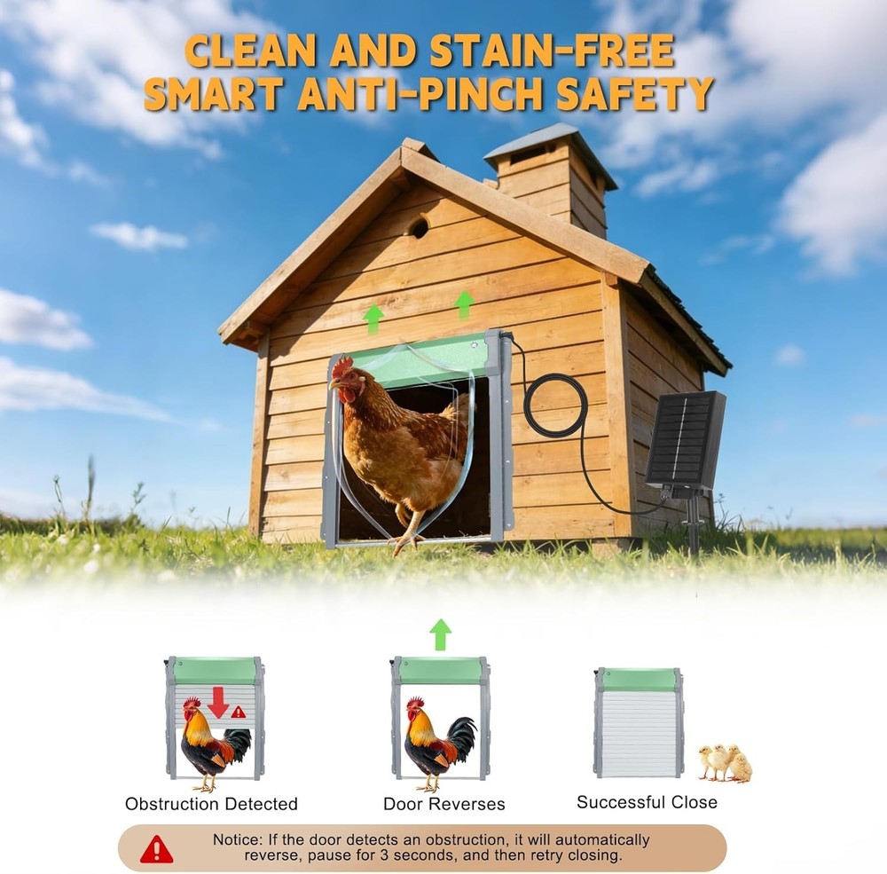 Automatic Chicken Coop Door Solar: Automatic Chicken Door - Solar