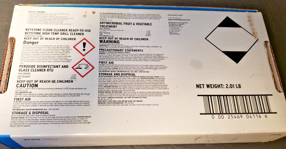 Professional Clean at First Sight Sample Kit Sysco # C101181 Ecolab Systems