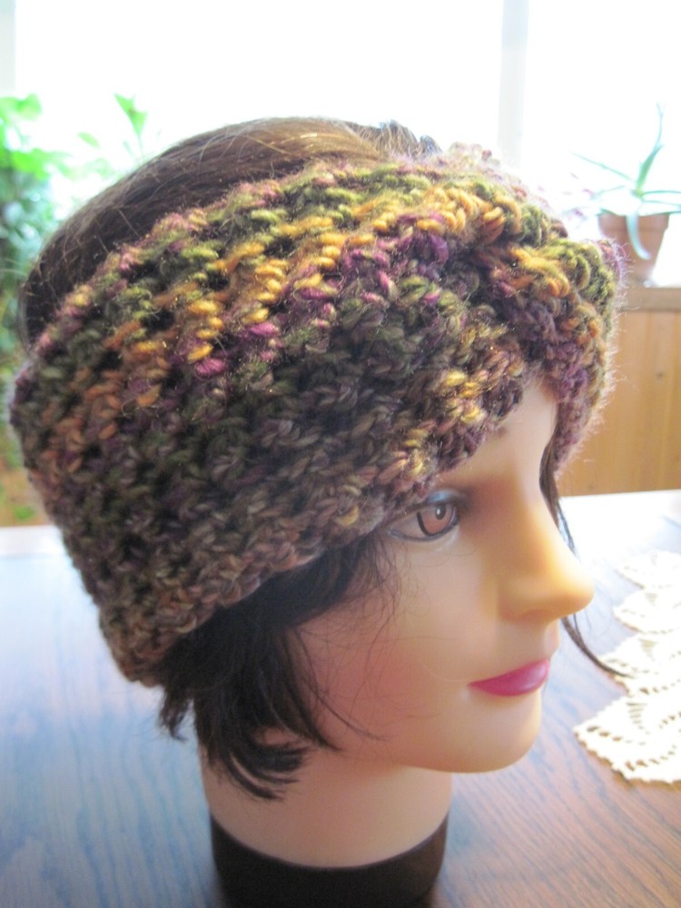 CROCHETED EAR WARMER HEADBAND STYLE - HANDMADE