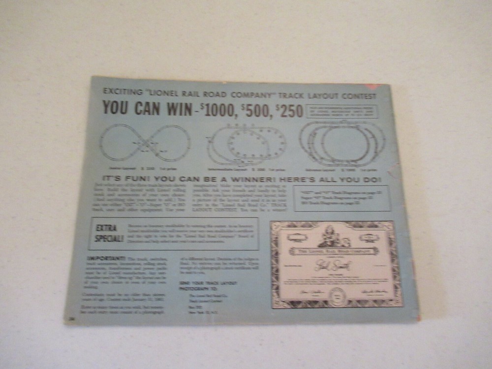 Lionel 1960 Train Catalog