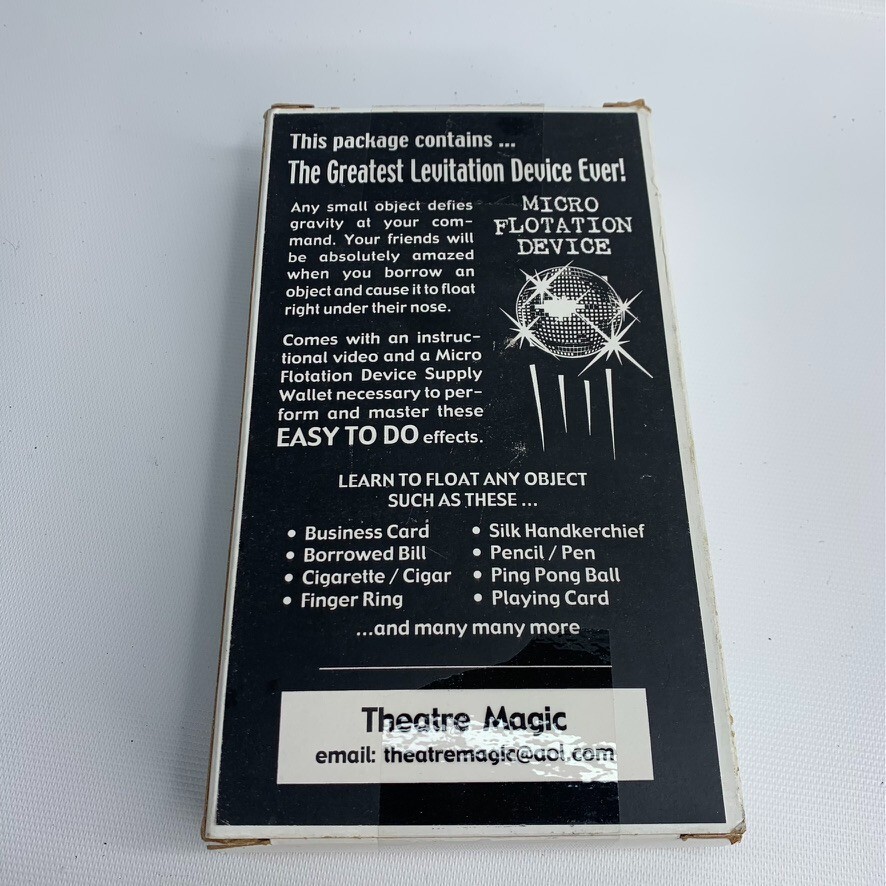 Vtg THEATRE MAGIC Micro Flotation Device Instructional Video and Supply Wallet