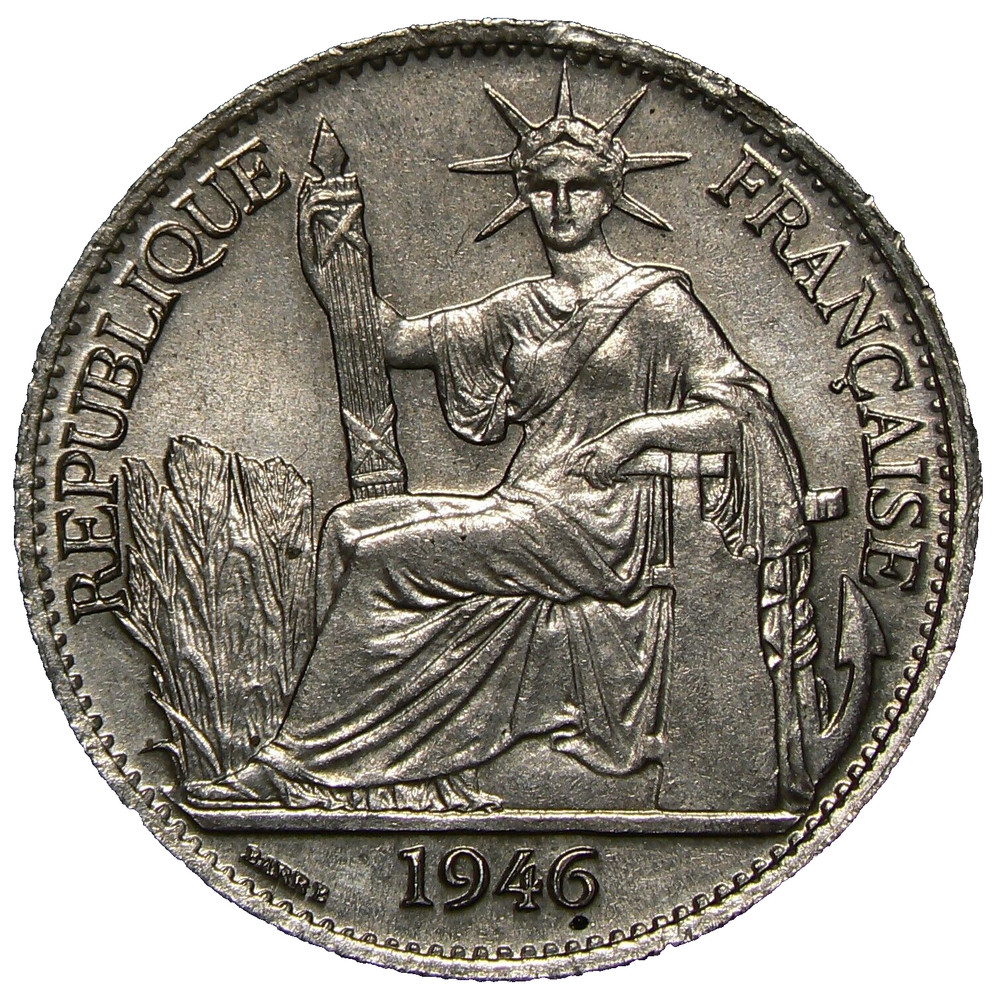 1946 Indochina 50 Cents KM31 #22149