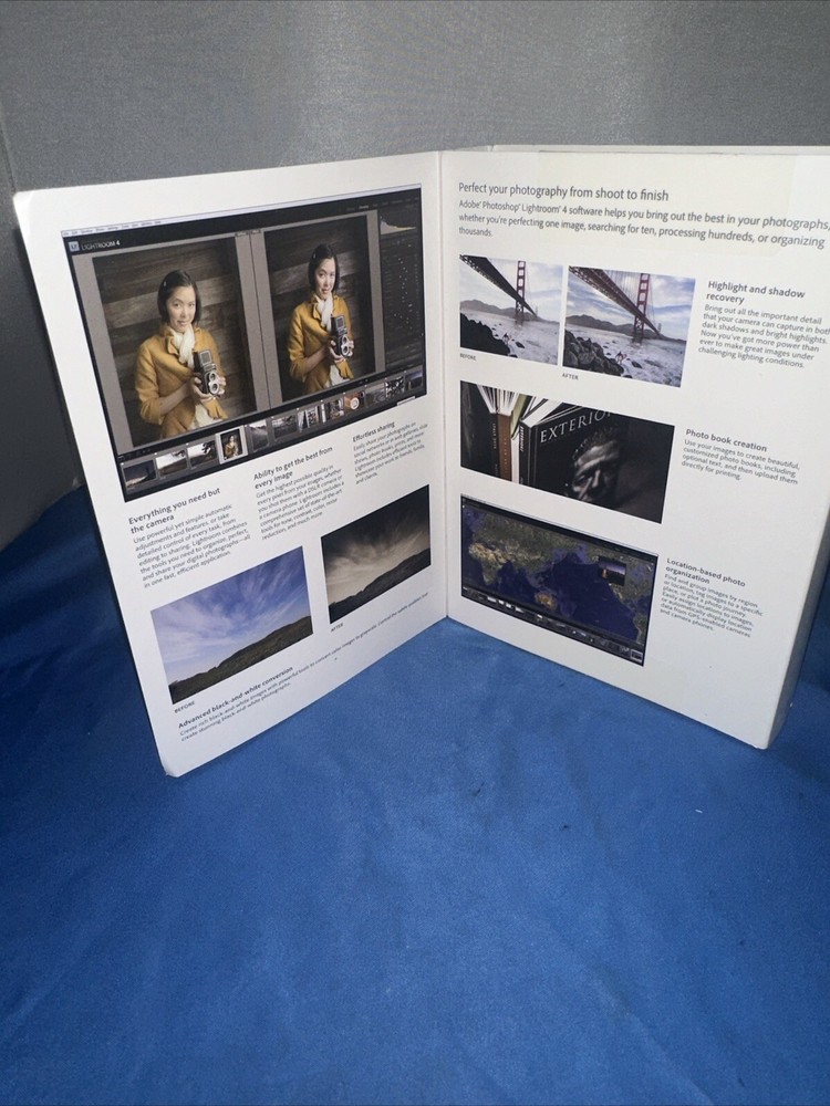 Adobe Photoshop Lightroom 4 Software CD w Serial Number (2012)