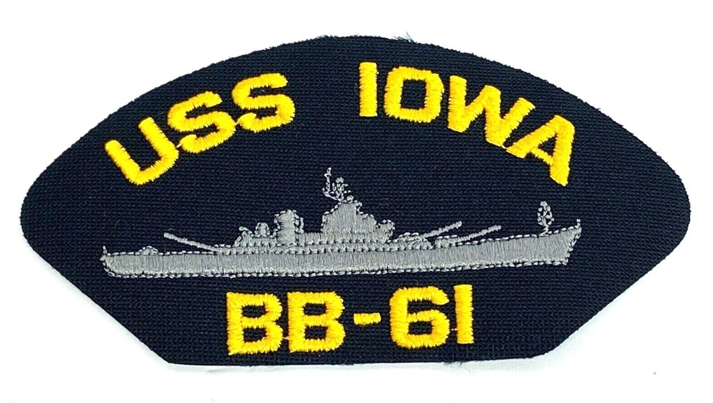 USS Iowa BB-61 Ball Cap Patch