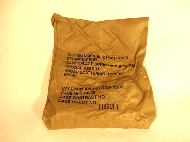 US Military Desert Camouflage Screening System Repair Kit