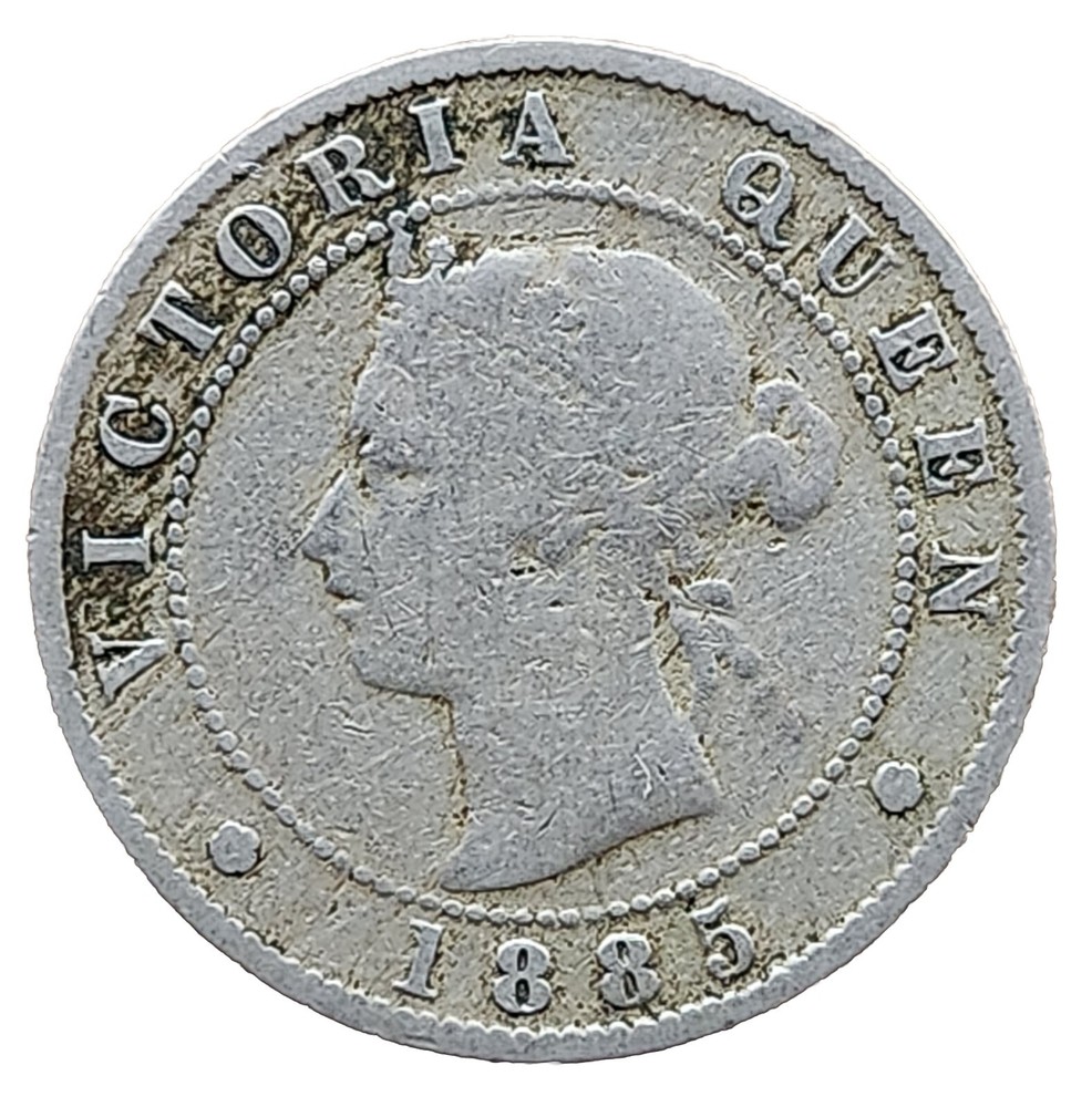 •1885•BRITISH JAMAICA•HALF PENNY•