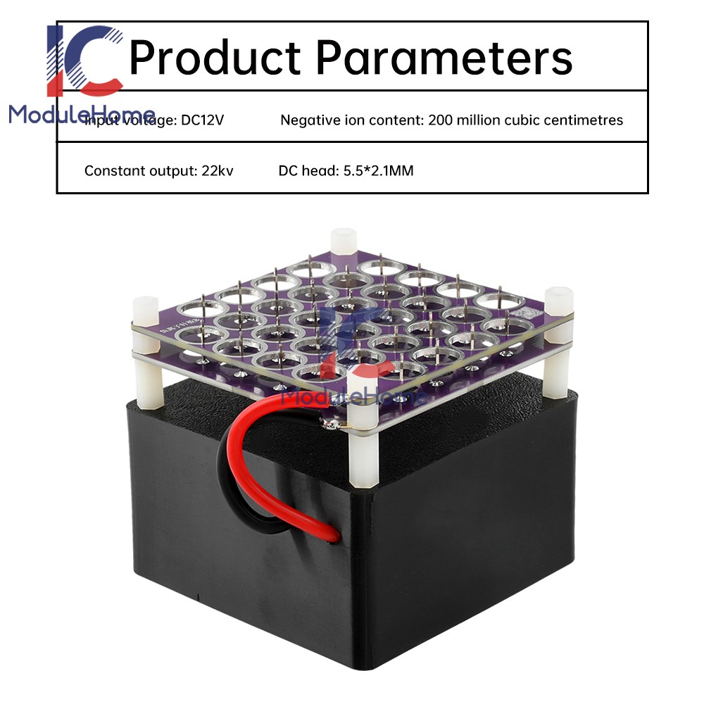 Negative Ion Generator High Density Plasma Air Cleaner Module with 22kv Output