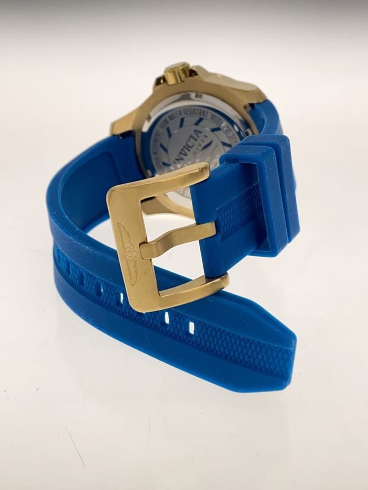 Invicta Quartz Watch Analog Rubber IDG BLU 30953