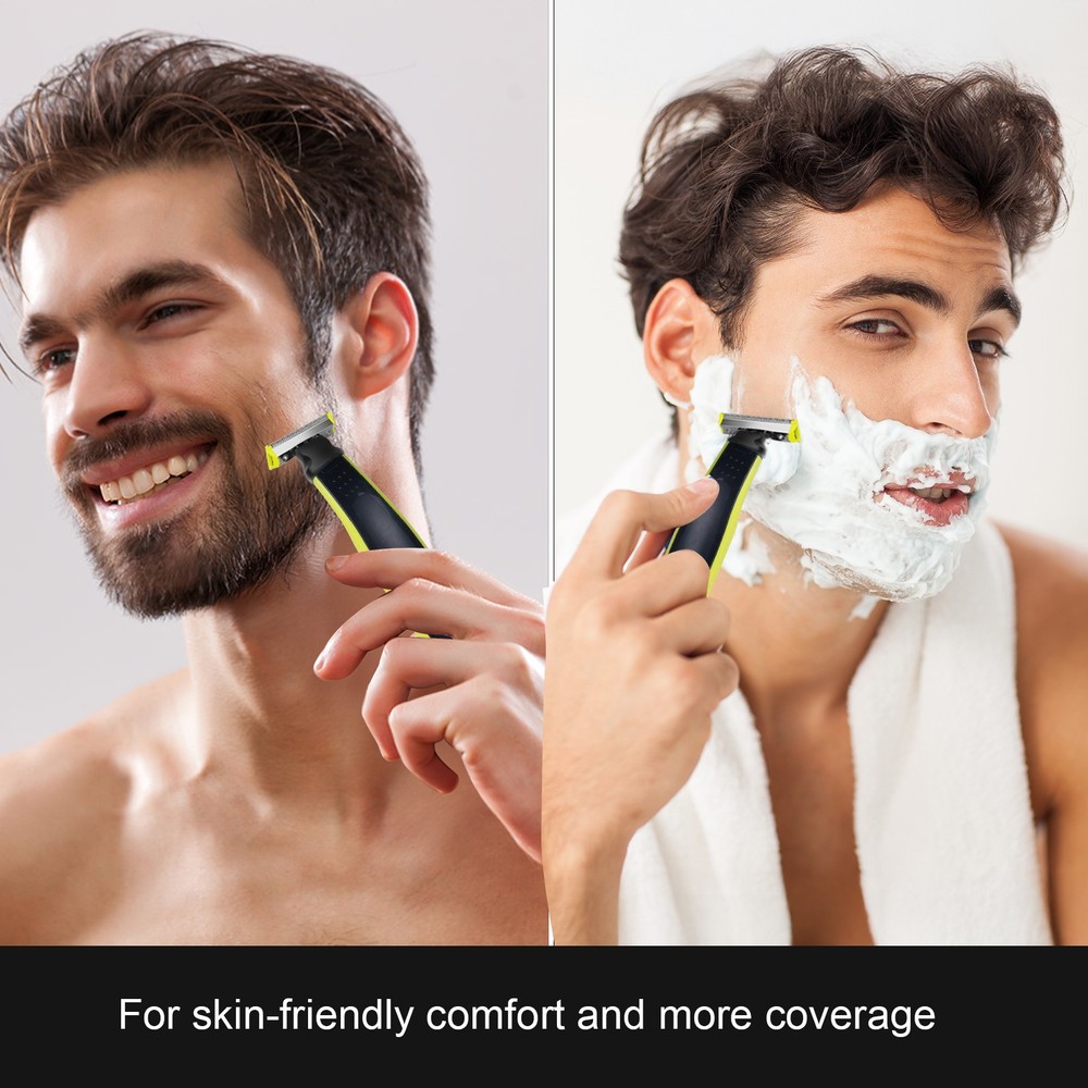 Shaver Nose Trimmer Replacement Heads Full Set Compatible with One Blade Shavers