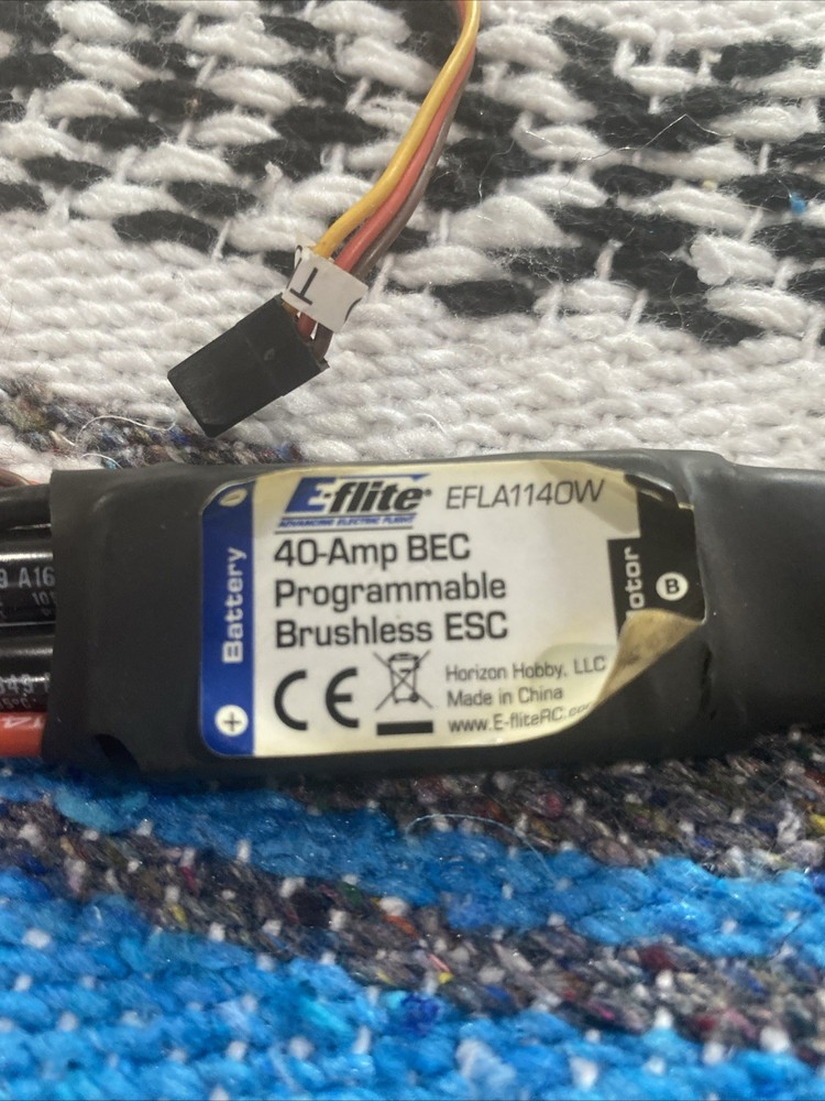 E-FLITE 40-Amp BEC Programmable Brushless ESC: EC3