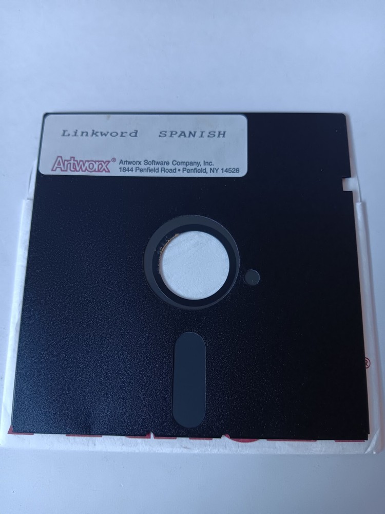 Commodore 64 Linkword Spanish Computer Software Tested/Works Artworx Box Damage