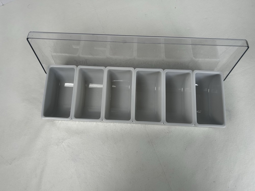 Jose Cuervo Condiment Caddy Tray With Six Removable Plastic Compartments