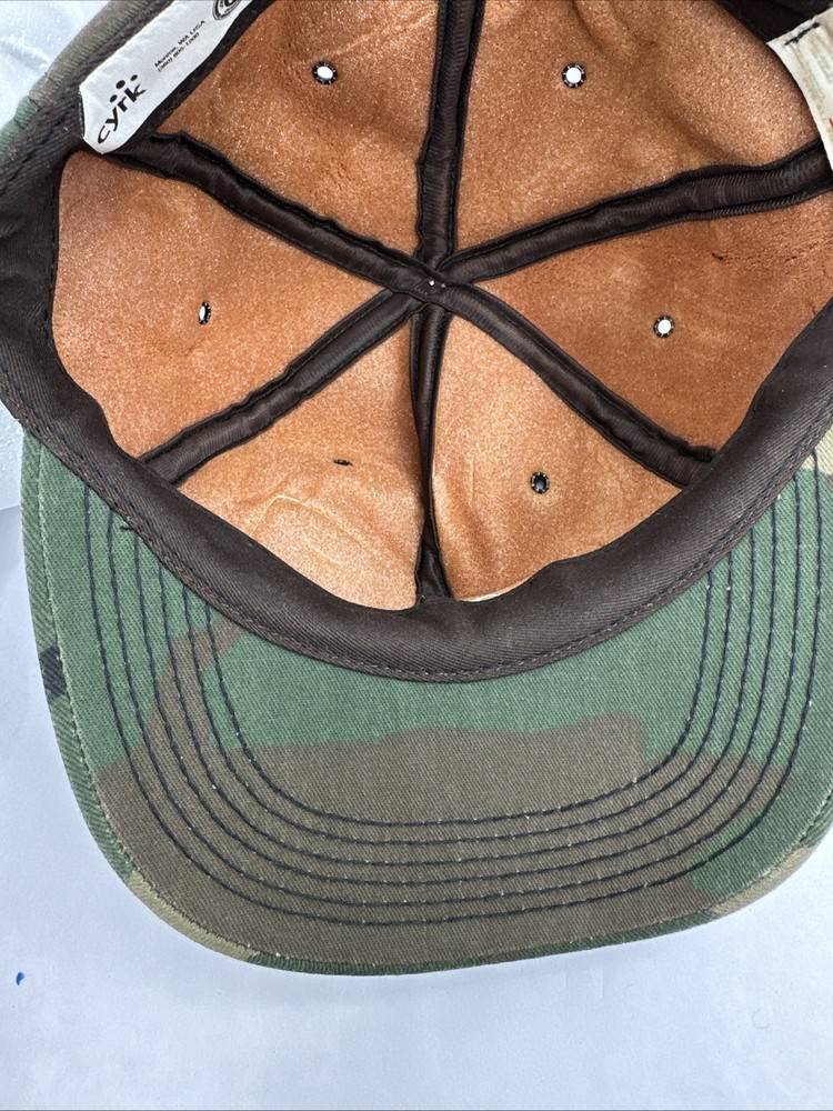 Walker CAT Caterpillar Patch Hat Snap Back Vintage Camo