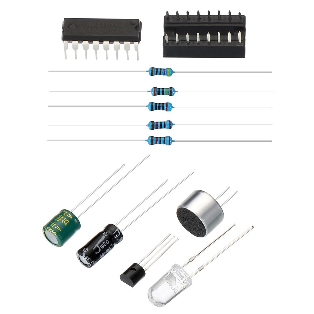 Soldering Practice Board, 4 Set Electronics Kit Prototype PCB Board DIY, 4~12V