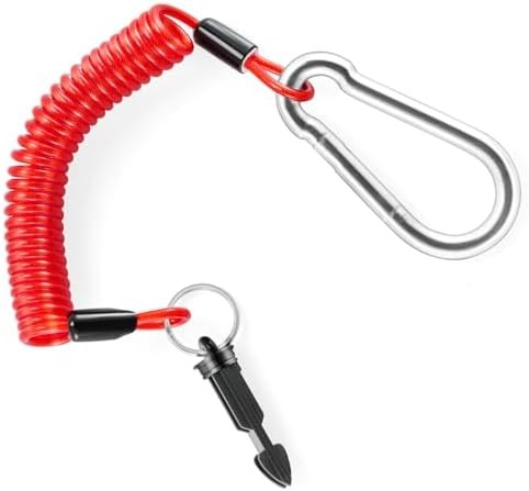 6ft Breakaway Trailer Cable Coiled Safety Wire with Pin