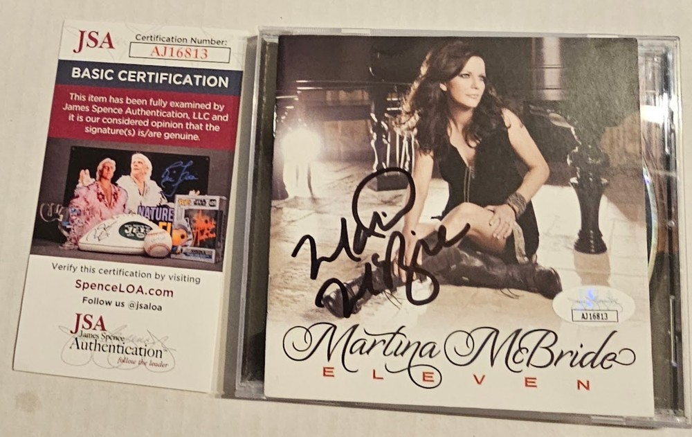 Martina McBride signed autographed Eleven CD  JSA COA