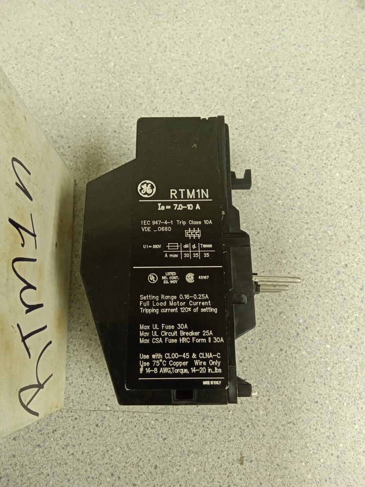 GE RTMIN Overload Relay