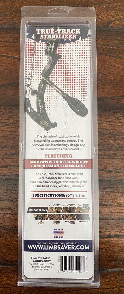 Limbsaver True Track 10in Black Archery Stabilizer Bar #5102