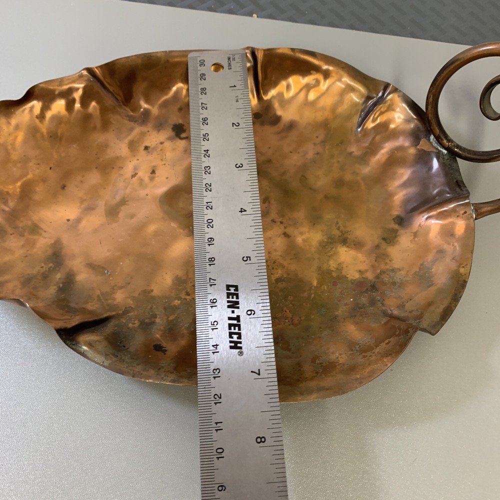 Gregorian Hammered Copper Serving Plate