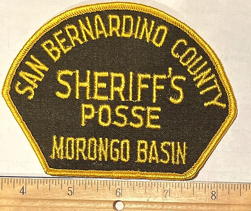 SAN BERNARDINO Sheriffs MORONGO Basin POSSE Patch