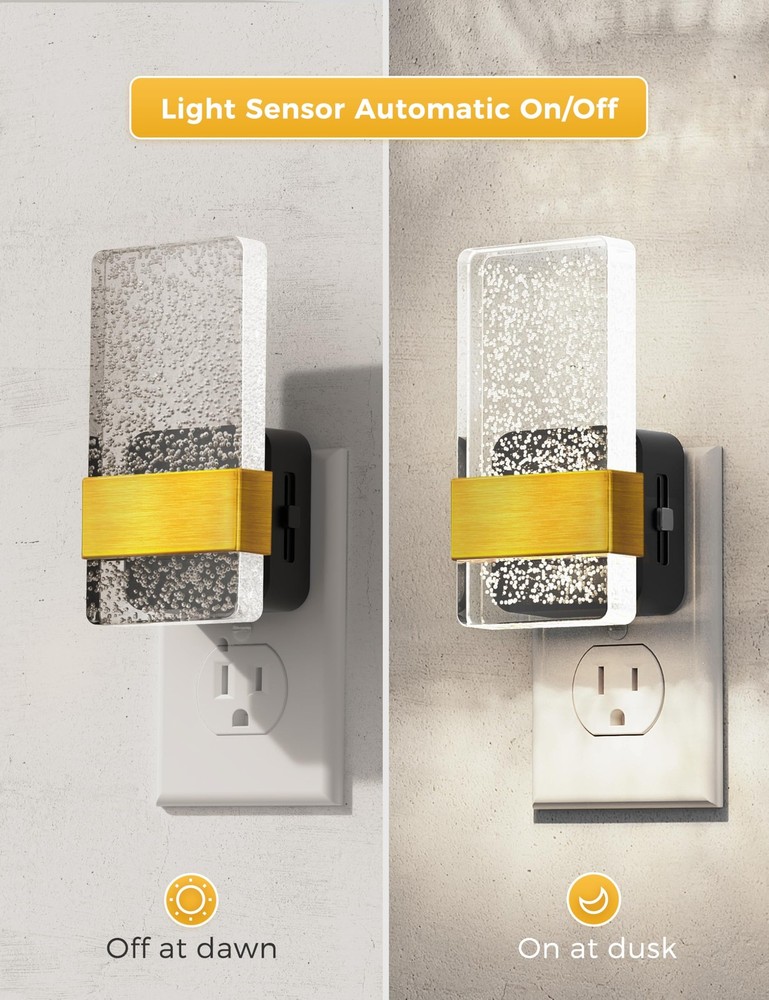 Night Light [2Pack], Night Lights Plug Into Wall, Decorative Night Lights wit...