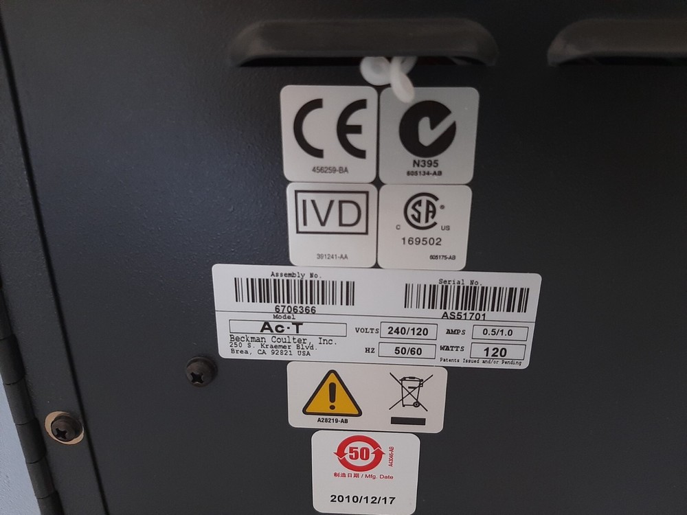 Beckman Coulter ACT Diff Hematology Analyzer