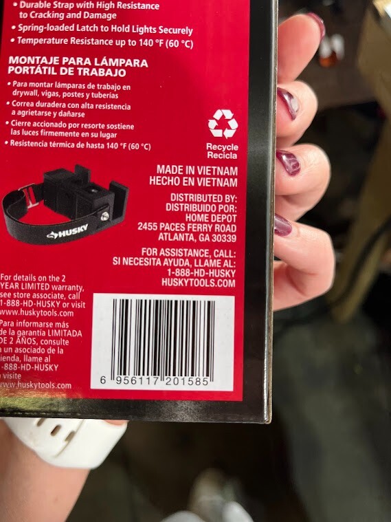 Husky Portable Work Light Mount with Strap K9028