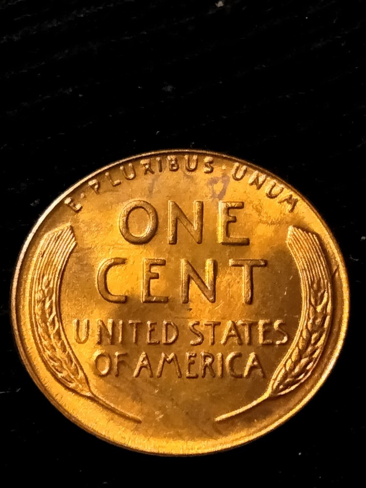 1956 P Lincoln Wheat Cent Retained Die Breaks Error