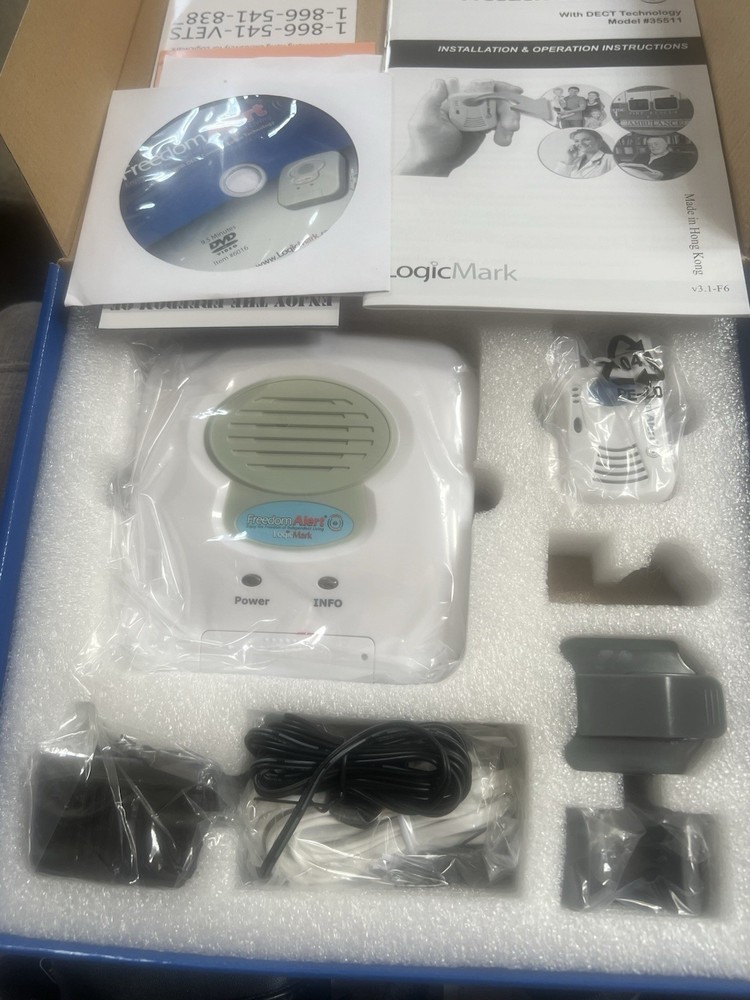 LogicMark Freedom Alert Personal Emergency Response System DECT Technology 35511