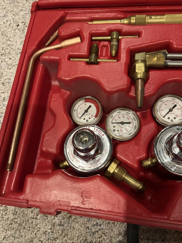 Mac Tools Harris Regulator Set Oxygen Acetylene For Welding Cutting Heating Trch