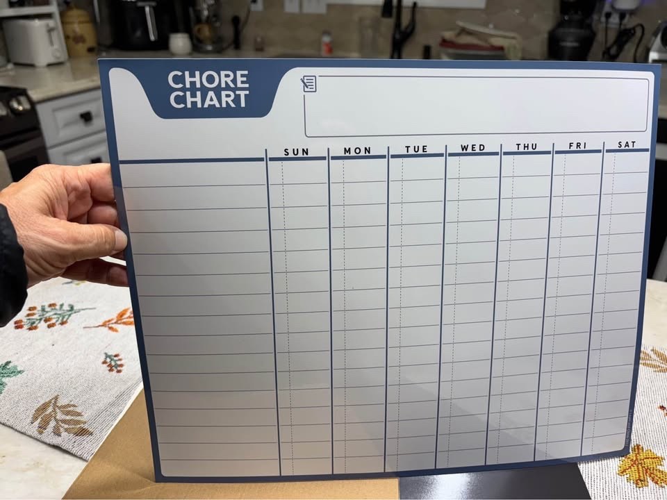 Magnetic Calendar and Chore Chart Set - includes 6 markers!