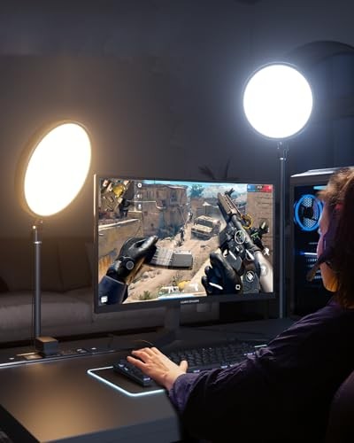 Large Ring Light with 79" Stand, 6500K Full-Screen Selfie Light Ring