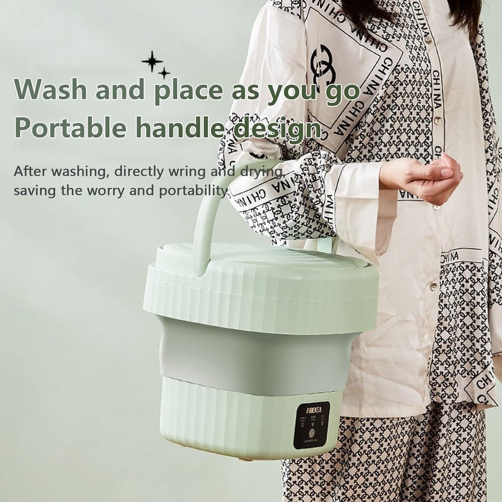Portable Washing Machine with Clothes Hanger